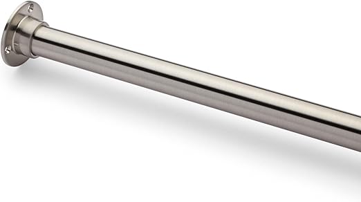 Amazon Com Naiture 96 Never Rust Brass Straight Shower Curtain