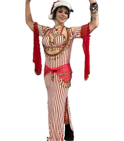 Amazon.com: Egyptian Belly Dance Costume Saidi Dress, Baladi