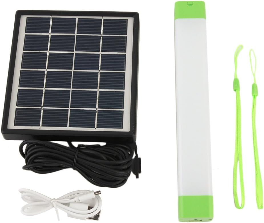 Tapetum Solar Emergency Lights 5 Watt 400 Lumens Rechargeable with 3.7 Volts 2600 mAh Li-ion Inbuilt Battery with Mobile Charger Power Bank Green