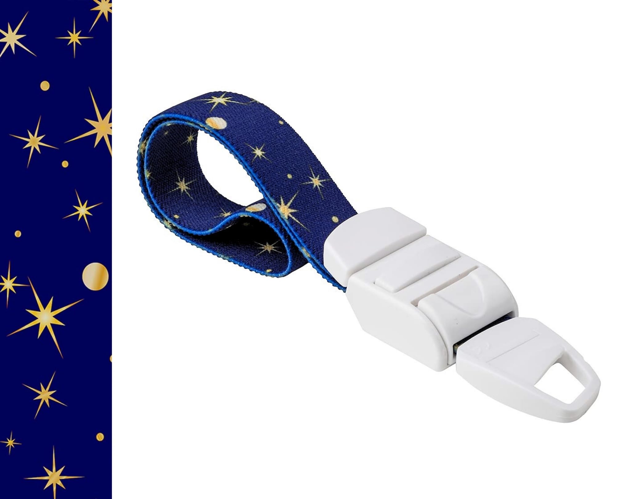 ROLSELEY Medical Nurse Tourniquet with NAVY BLUE NIGHT SKY STARS Pattern with ABS Plastic Buckle Latex Free Elastic Band Perfect for Doctors, Nurses, Students and Paramedics