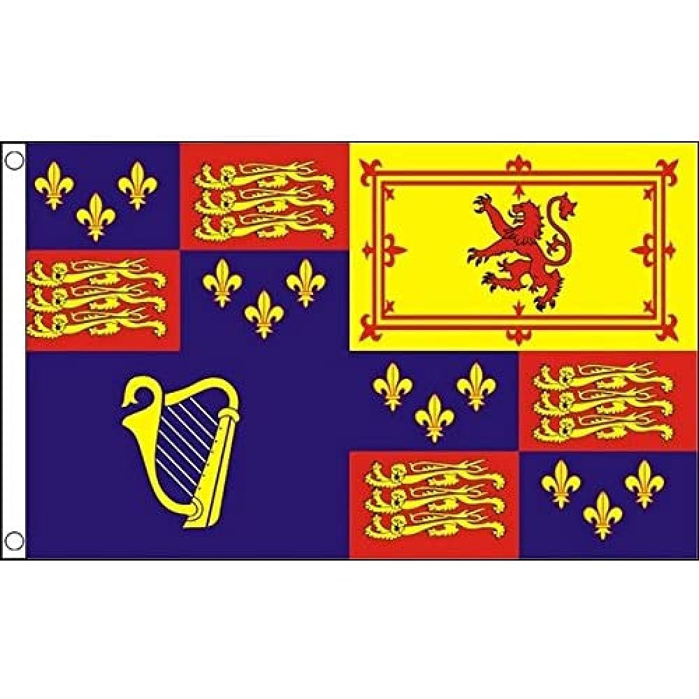 AZ FLAG - Royal Banner 1603-89 And 1702-07 Flag - 3x5 Ft - 100D Polyester Bristish Historic Banner with Two Metal Grommets - Fade Resistant - Vivid Colors - 3' x 5' Feet - 150x90 Cm