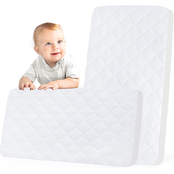 Pack 28x52 Waterproof Breathable Crib Mattress Protector,