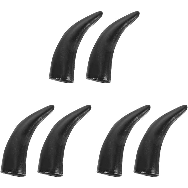 Pinces à Cheveux Corne De Diable Noires - Accessoire Cosplay Halloween - Résine - Pour Déguisement Et Fête - 13