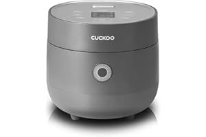 CUCKOO CR-0675FG 6-Cup (Uncooked) / 12-Cup (Cooked) Micom Rice Cooker with Nonstick Inner Pot, 13 Menu Modes, LCD Display, Fuzzy Logic Tech, Auto Clean (Gray)