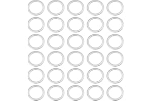 LT Easiyl 30Pcs Bike Spacer Stainless Steel Washer 21x15x1mm for Bicycle Pedal