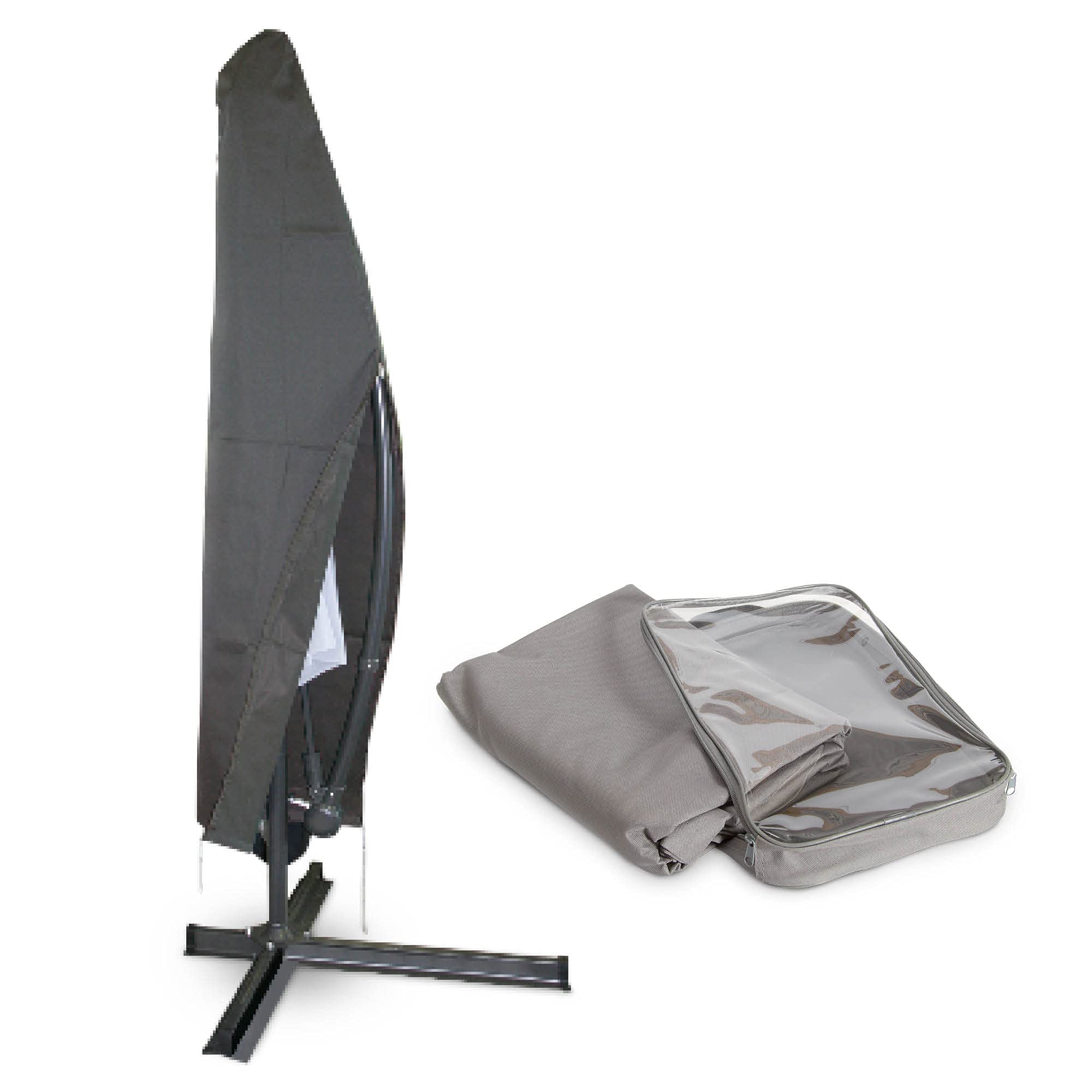 acamp Protective parasol cover, diameter 300 cm, frost-proof parasol, protective cover, weatherproof protective parasol, parasol cover, 3 m waterproof, protective parasol, 3 m in anthracite