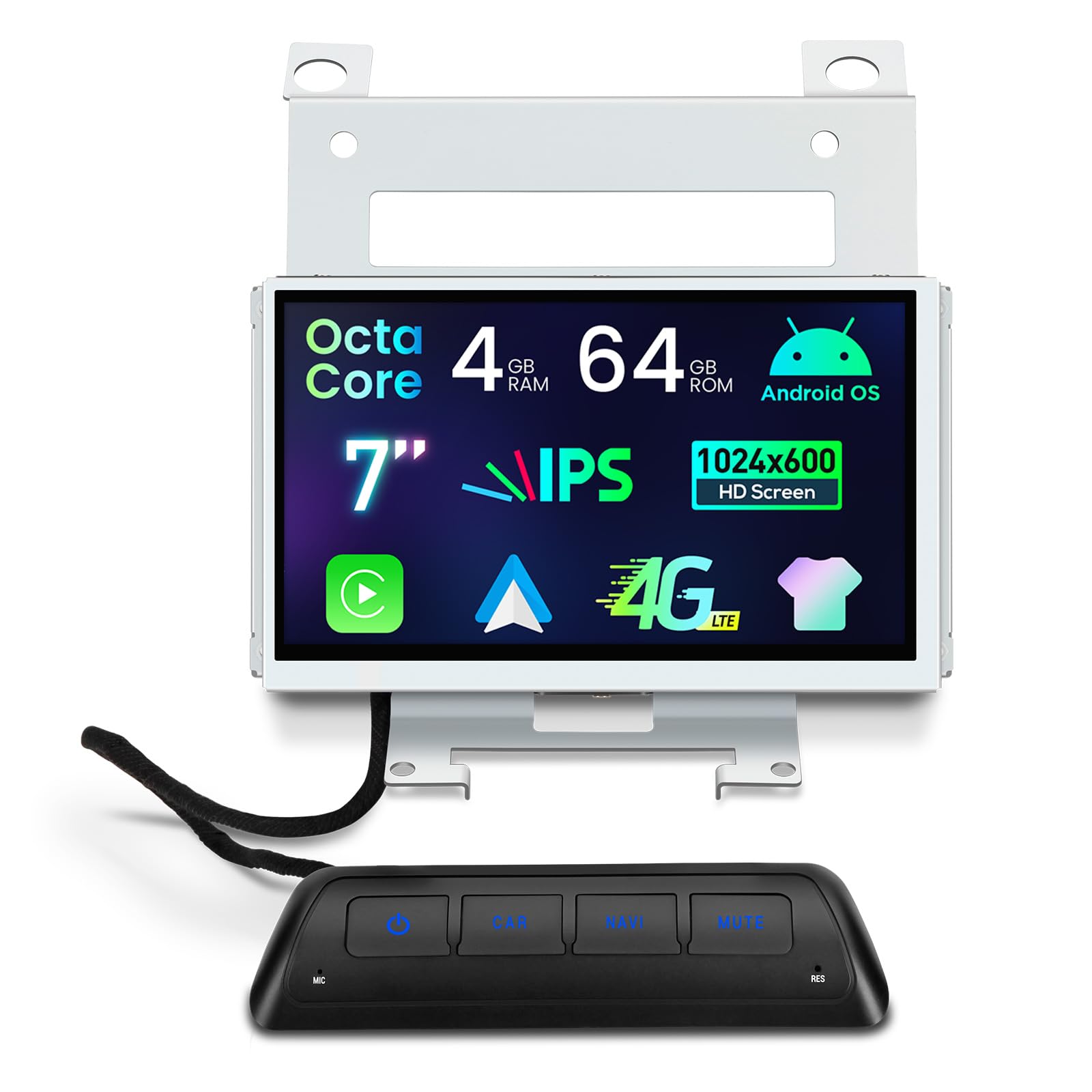 XTRONS 7" Android Car Stereo 4+64GB Radio Player for Freelander 2 (2007-2012), IPS Screen DSP 4G Wireless CarAuto Play GPS Navigation Bluetooth WiFi, Support AHD Camera, Optional DAB+, Cooling System