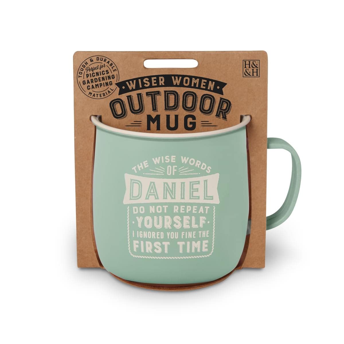 History & Heraldry Personalised Outdoor Mug (Daniel)