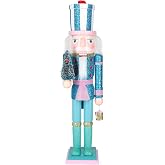 MicoSim Christmas Nutcracker Decor,15" Wooden Nutcracker Decorations,Collects Nutcracker Ornament for Festival Party Outdoor Xmas Gifts (Blue Christmas Tree)&hellip;