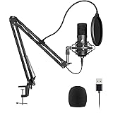 USB Microphone 192KHZ/24BIT Plug&Play MAONO AU-A04，Computer Cardioid Podcast Condenser Mic with Professional Sound Chipset fo