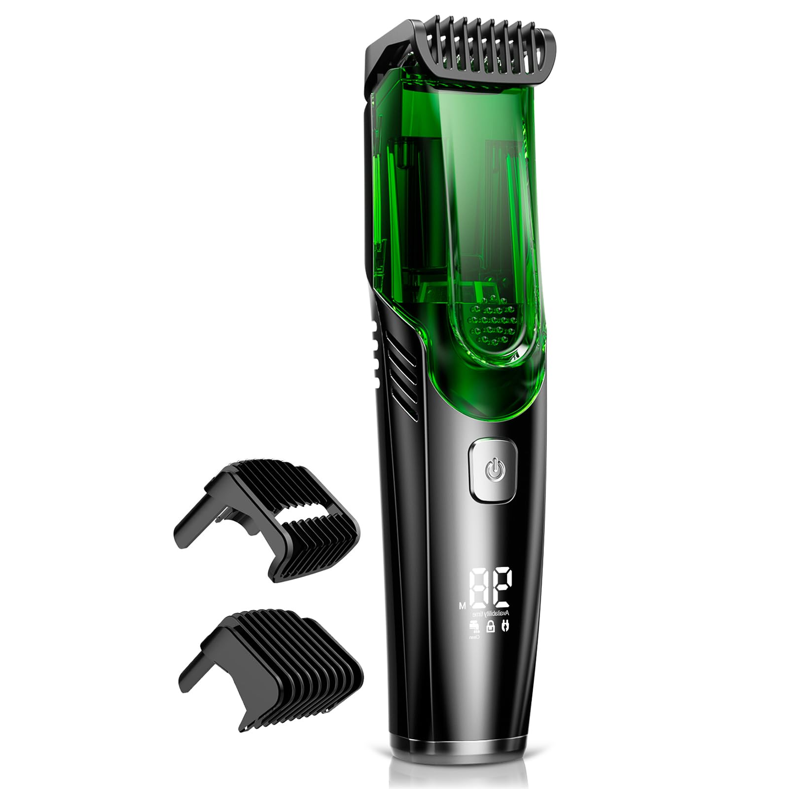 Photo 1 of ) SHPAVVER Beard Trimmer for Men: Vacuum Mustache Trimmer for Less Mess