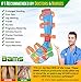 [Odor-Free] Bamboo Compression Socks for Men, Women by BAMS | Best SOFT Antibacterial 15-20 mmHg Medical Graduated Knee High Sock for Pain, Swelling, Injury, Sports, Diabetic, Nurse, Maternity, Travel