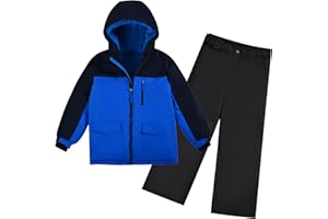ODYSSEY-REFUGE LUNA Boys Snowsuit Hooded Water-repellent Ski Suit Windproof Winter Suit