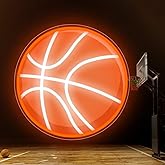 Ecluloriven Basketball Neon Sign, Dimmable Basketball LED Neon Light for Fans, Sports Themed Neons Signs Light for Home Bedroom Man Cave Playroom College Dorm Club Birthday Party Decor