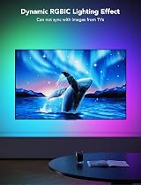 Govee TV LED Backlight 3.8M RGBIC for 55-65 inch TV Bluetooth Wi-Fi Alexa Google view 2