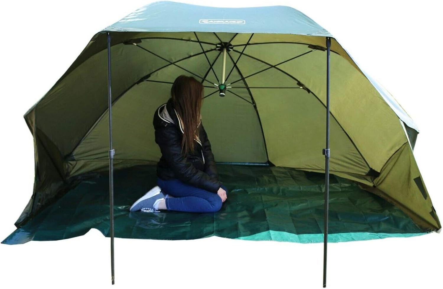 Neco Fishing Umbrella Tent Shelter with Floor Frame and Tent Pegs Easy
