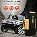 FlyHi 800A Peak 18000mAh Portable Car Jump Starter D12 (Up to 6.5L Gas or 5.2L Diesel Engine) Auto Battery Booster and Power Bank with LED Flashlight and Smart Charging Ports
