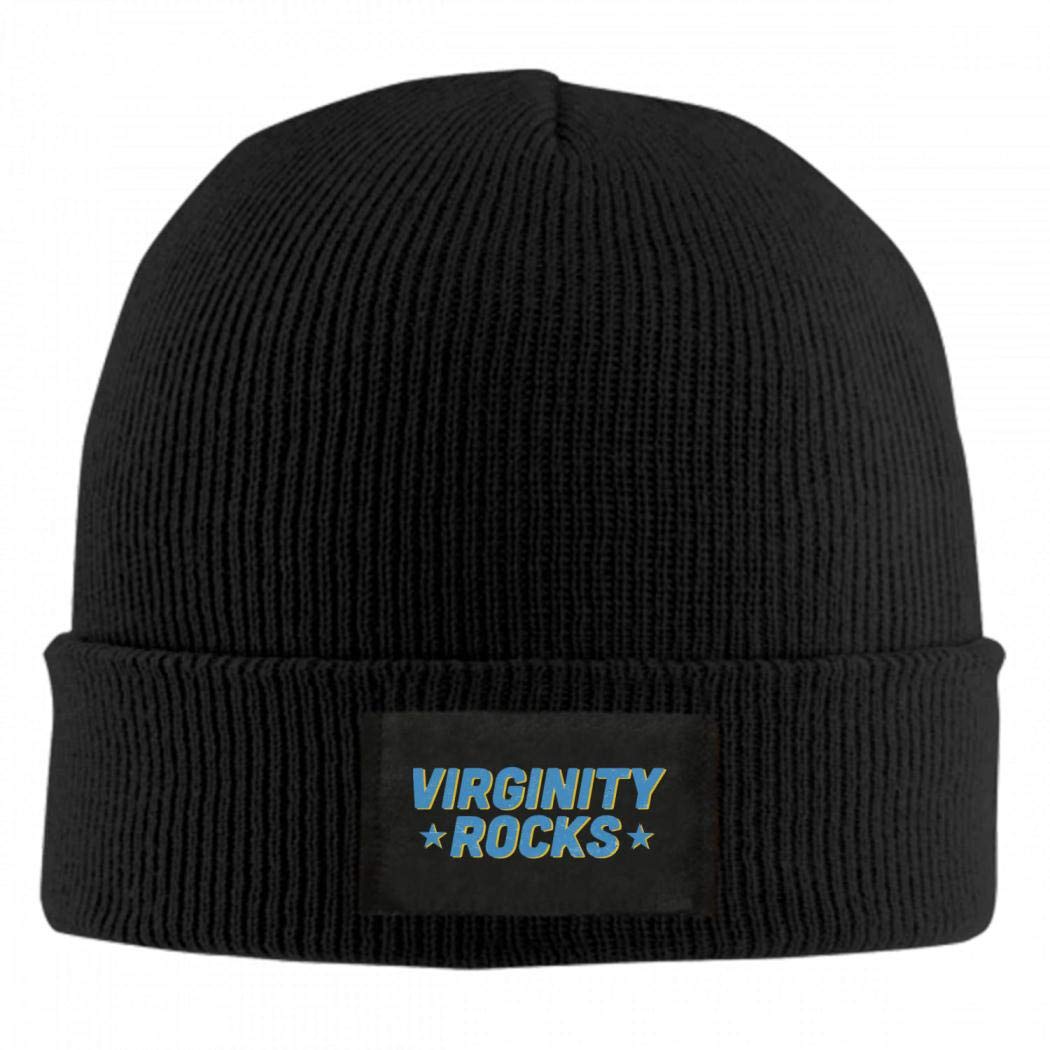 knit beanie virginity rocks beanie