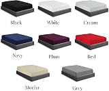 Sapphire Collection 200 Thread Count Egyptian Cotton Fitted Sheet King Grey view 5
