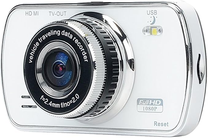 Amazon Albeed かわいいホワイトボディー ドライブレコーダー 取り付けやすい吸盤スタンドタイプ 白いデジカメデザインのドラレコ ドライブレコーダー本体 車 バイク