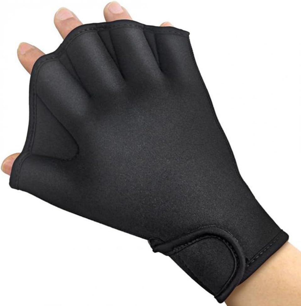 Geekercity Swim Training Gloves, Aquatic Fit Webbed Swimming Gloves, Water Resistance Neoprene Gloves with Webbed Fingers & Adjustable Wrist Closure for Water Aerobics & Pool Workouts : Sports & Outdoors