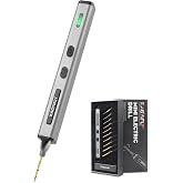 KAGYIFLY Cordless Mini Drill Pen with 10 Bits, Brushless Motor, 0.2 N&middot;m High Torque, LED Lights, Rechargeable Small Electric Hand Drill Set for Jewelry Making,Keychain,Resin,Plastic,Seashells,Wood DIY