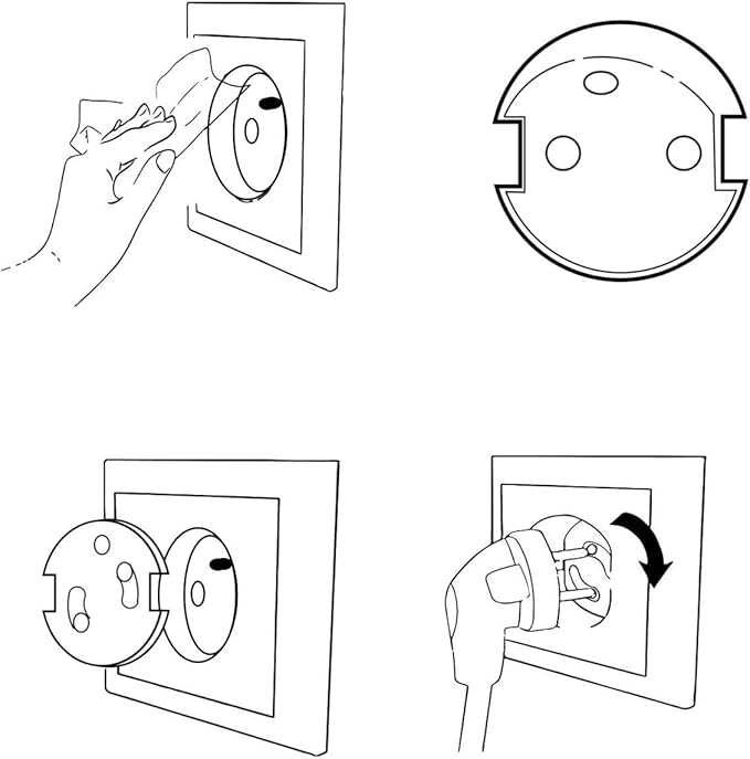 Couvercle De La Prise Courant Pour La Securite Enfant Domestique Sans Cles 30pcs Cache Prise Bebe Francais Revolutionnaire Protections Electrique Easycover Mecanisme Tournant Adhesif 3m Securite Domestique Caches Prises Eoidev7 Co Il