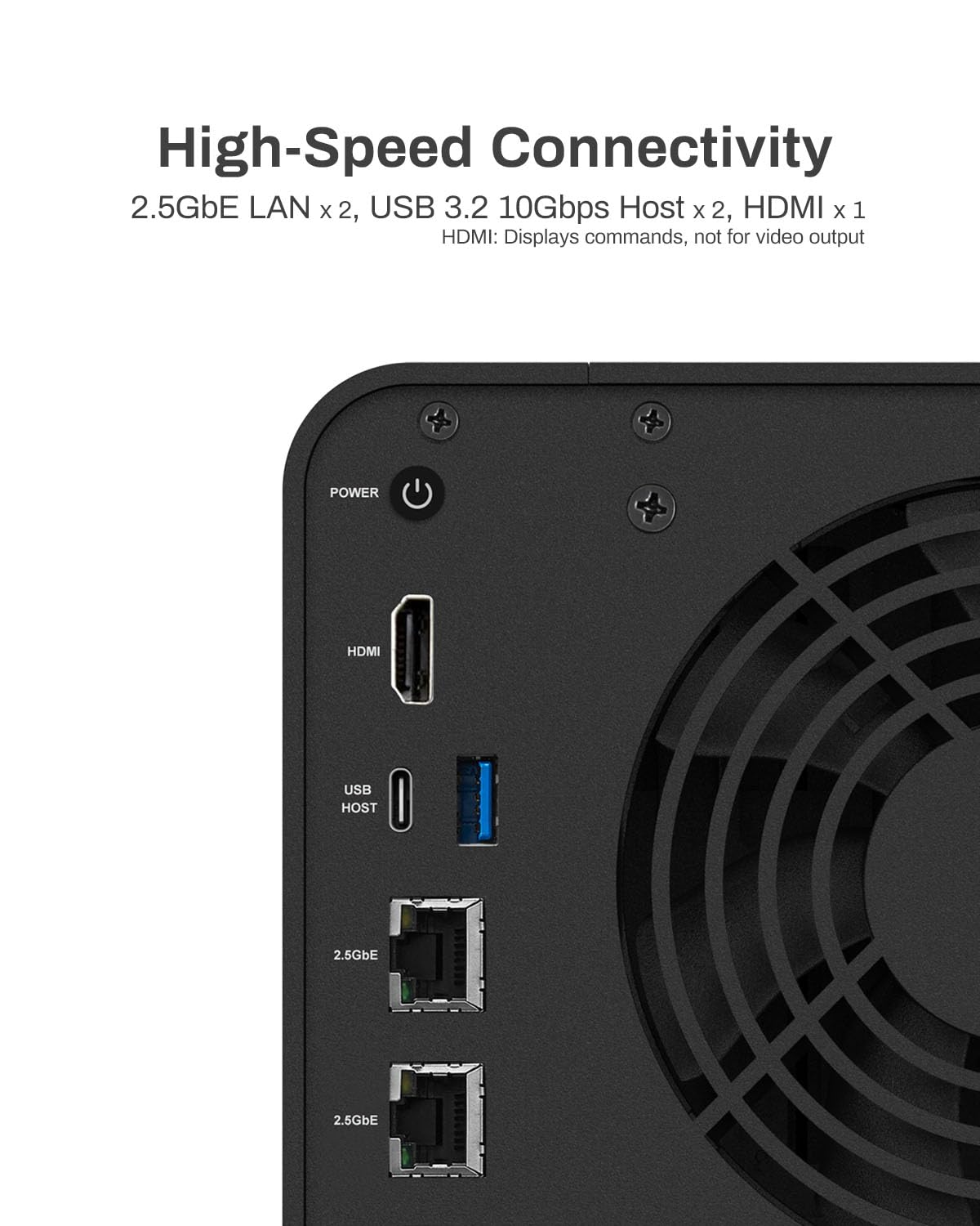 TERRAMASTER F4-424 Pro NAS Storage - 4Bay Core i3-N305 8-Core 8-Thread CPU, 32GB DDR5 RAM, 2.5GbE Port x 2, Network Attached Storage Peak Performance for Business (Diskless) Black
