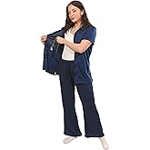 Inspired Comforts Post Surgery Mastectomy Recovery Pajamas Set with Internal Drainage Pockets