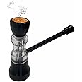 AINIFU Portable Mini Round Aluminum Hookah Pipe Set for Travel, Black