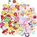 BBTO 100 Pieces Slime Charms Mixed Fruits and Sweets Slime Beads for DIY Crafts Accessories Scrapbooking