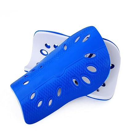 Senston Kinder Schienbeinschoner Fußball für Kinder shin Pads Doppelt Schicht Socken Feste Hülse One Size, Weiß/Schwarz