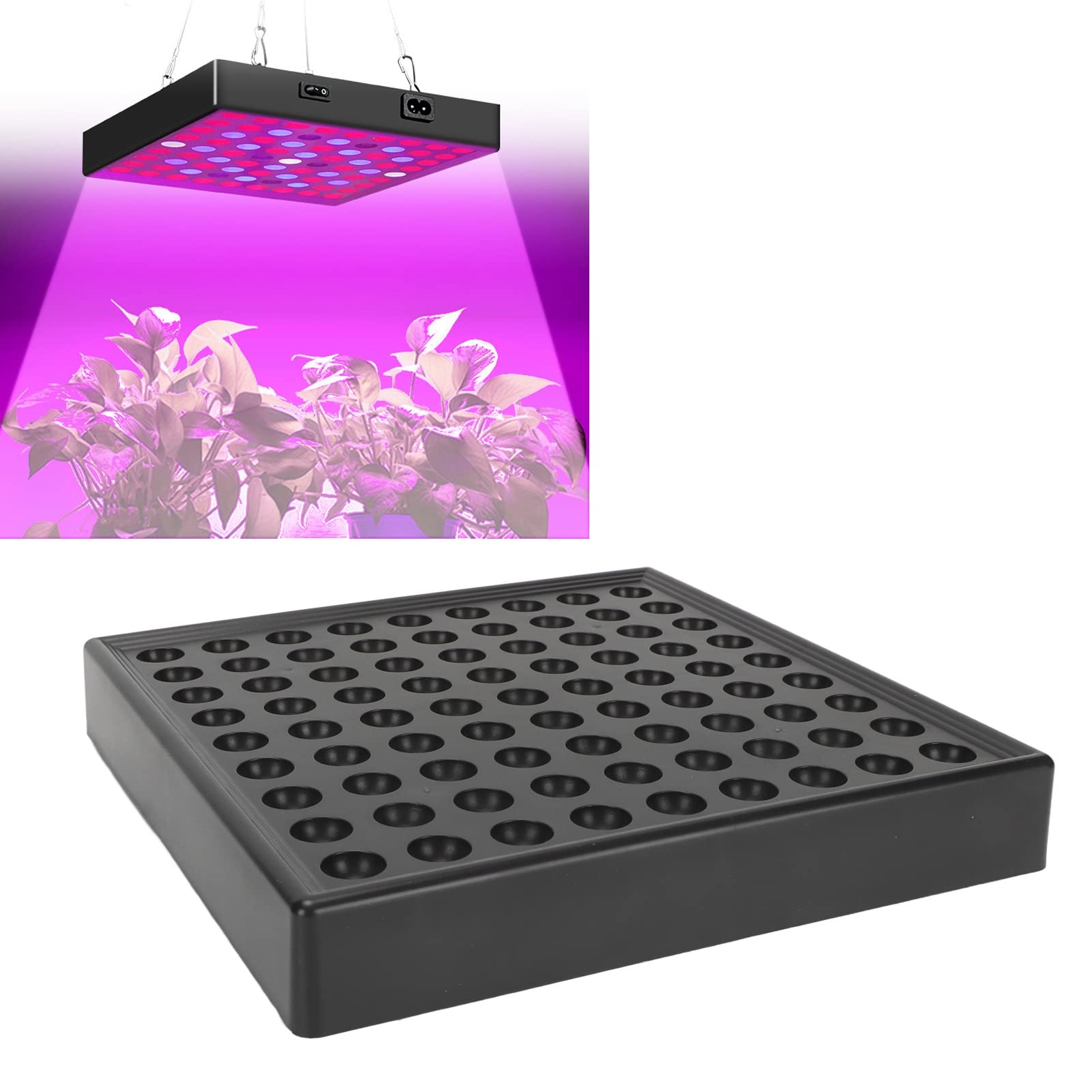 Topyond LED Grow Light Full Spectrum High Efficiency Luminous Full Spectrum Plant Growing Lamp for Indoor Greenhouse Seedlings 85‑265V(UK81)