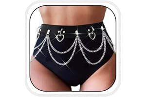 Bodiy Punk Waist Chain Belts Leather Gothic Layered Rave Belly Body Chains Jewelry for Women Sexy