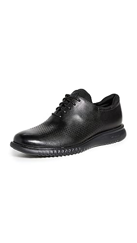 Cole Haan Men's Laser Wingtip Oxford, Black Leather
