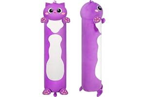 KMUYSL Cat Plush Pillow, Long Body Plush Pillow 28" Soft Cat Plushies, Kawaii Soft Stuffed Animals Plush Pillow Set for Kids Adult, Ideal Chrismas Birthday Gift