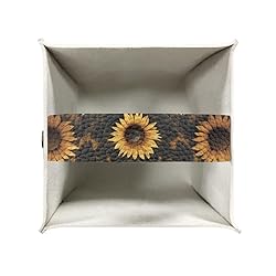 Talayituse Bee Sunflower Print Tissue Box Cover