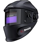 ARCCAPTAIN True Color Auto Darkening Welding Helmet with Upgraded Arc Sensor, 1/1/1/1 Top Optical Clarity Solar Power Welding Hood, 1/25000s Response Time, 4/9-13 for TIG MIG ARC Welding Mask