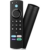 Replacement Remote Control Compatible with Smart TV Stick (4K & 4K Max & 2nd Gen & 3rd Gen & Lite), TV Cube, Smart TVs (3rd G