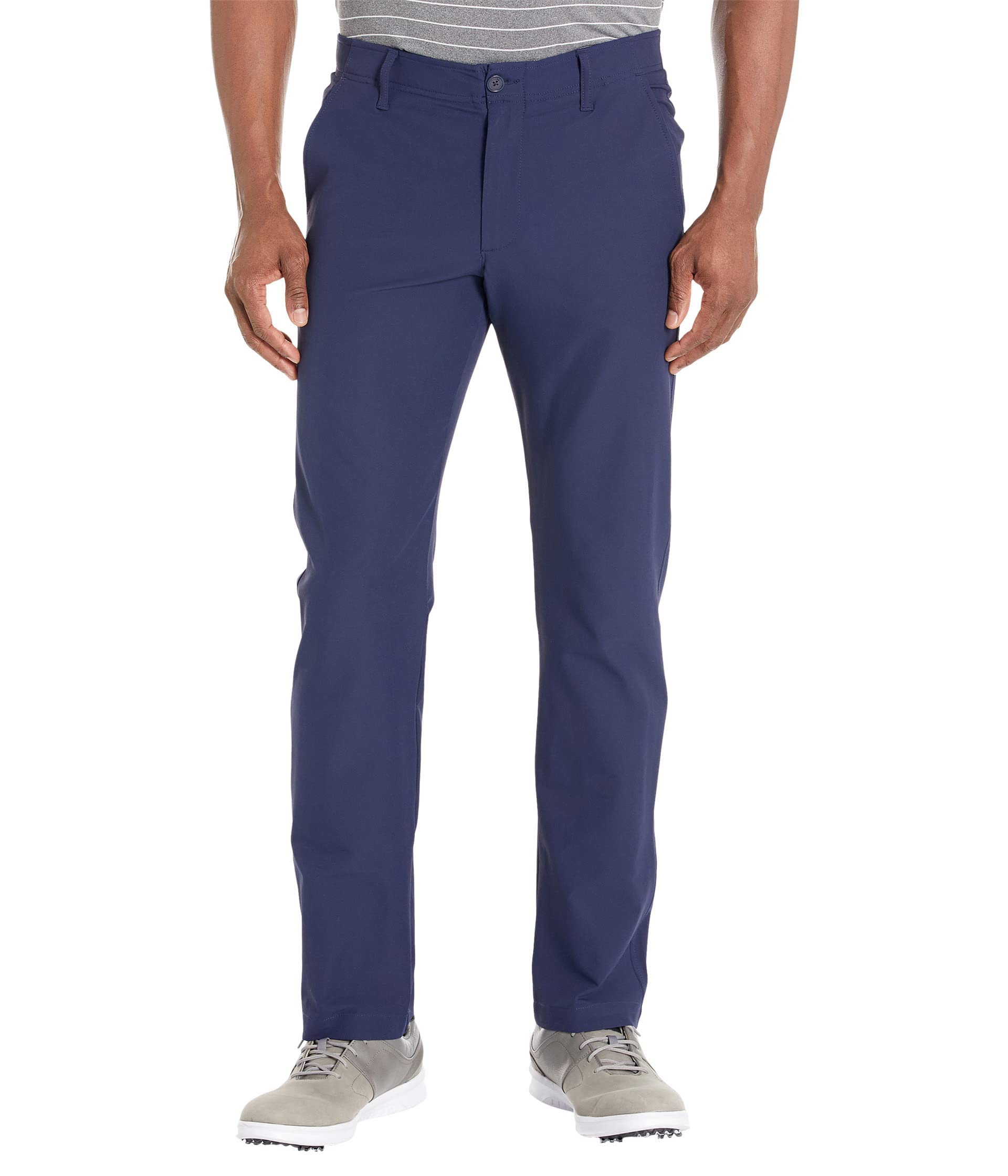 Under Armour Men's Drive Pants, (410) Midnight Navy / / Halo Gray, 42/34 Image