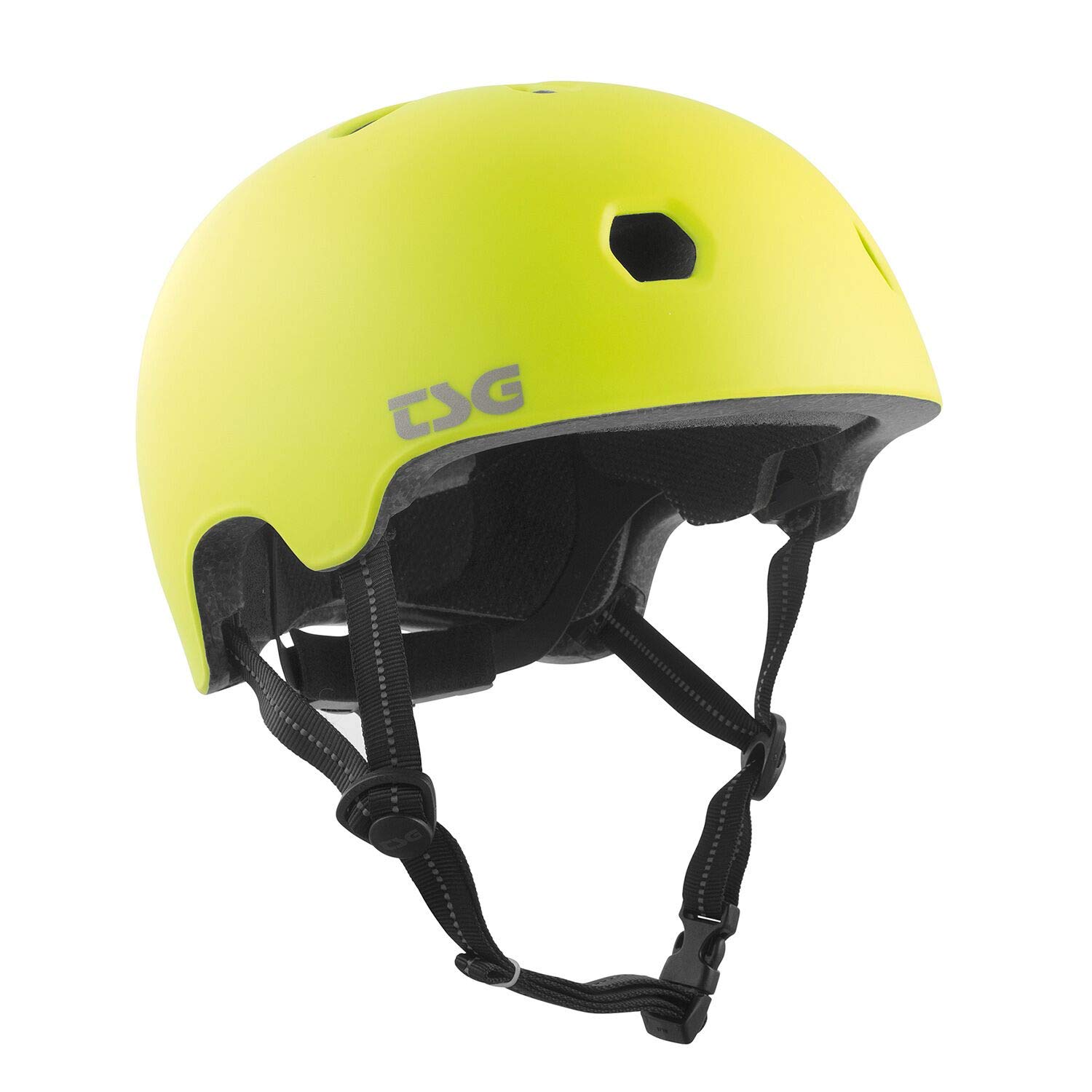 TSG Children's Meta Solid Colour Helmet, Satin Acid Yellow, XXS/XS