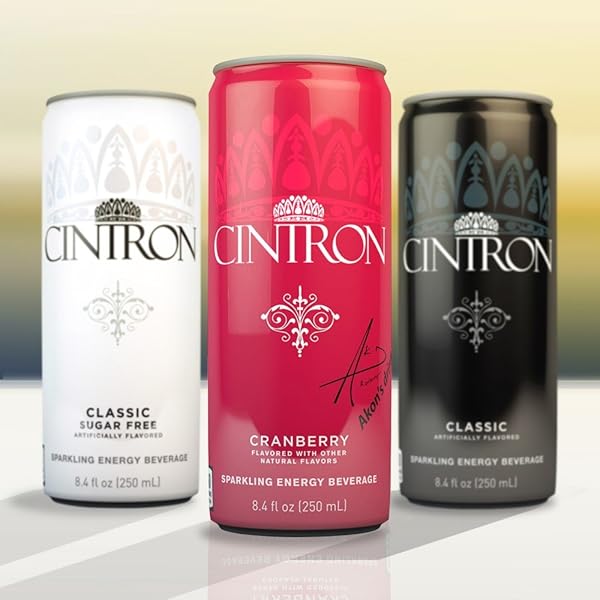 CINTRON SPARKLING CRANBERRY 24PK ENERGY DRINK, 24, MULTI