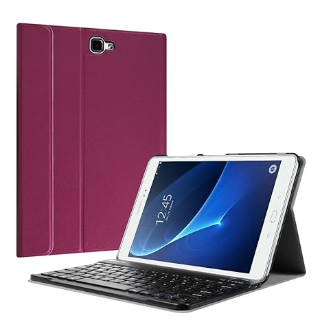 Fintie Bluetooth Tastatur Hülle für Samsung Galaxy Tab A 10,1 Zoll T580N / T585N Tablet - Ultradünn leicht Schutzhülle mit ma