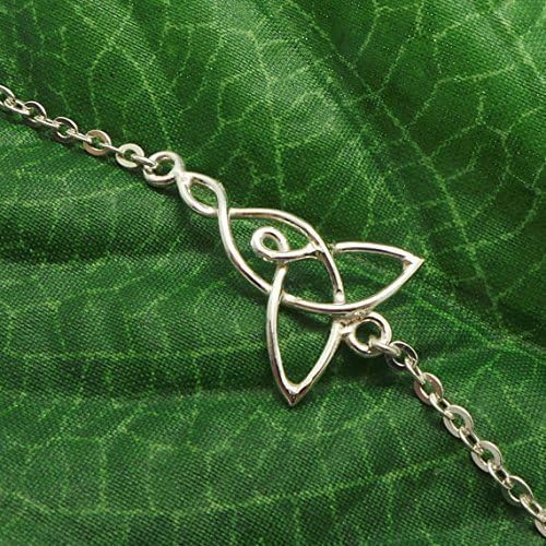 7" Handmade Silver Mother and Child Knot Bracelet