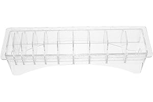 KICHOUSE Hair Clipper Guard Organizer Box 10 Grids Storage Container for Salon Accessories