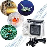 ABLEGRID® AG9000 30-meter Waterproof 16MP 2.0 inch WIFI Ultra-HD 4K Sports Action Camera with 170° wide Angle Lens Silver