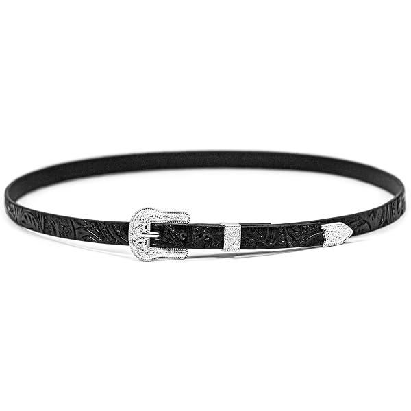 Twister Hatband with 3-Piece Buckle Set, Black, Laced with  display picture 1