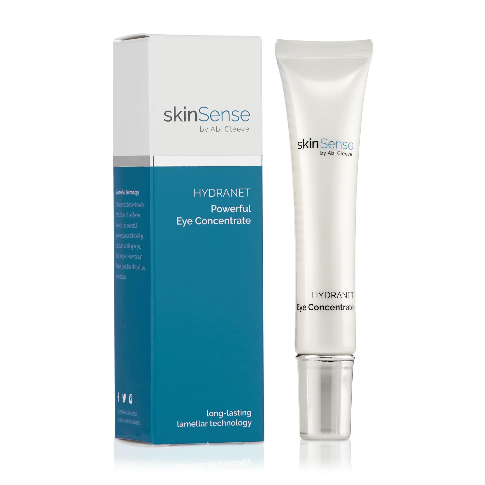 SkinSense Hydranet Powerful Eye Concentrate 15ml, Hydrating Anti-Ageing Eye Cream, Eye Puffiness Reducer, Eye Brightening Serum