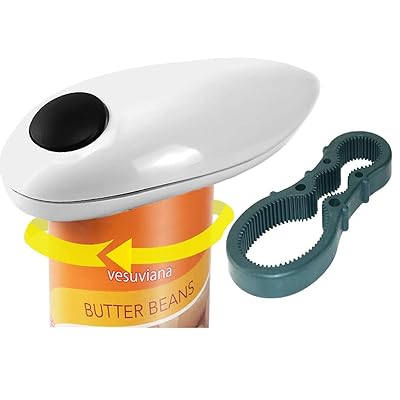 Buy Qebidvl Electric Can Opener Free Jar Opener Hands Free One Touch And Go Professional Can Opener Best Can Opener Electric For Seniors And Chef S No Sharp Edges Two Piece Set In One Online