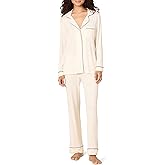 Amazon Essentials x Sofia Grainge Women's Stretch Modal Long-Sleeve and Full-Length Bottom Pajama Set